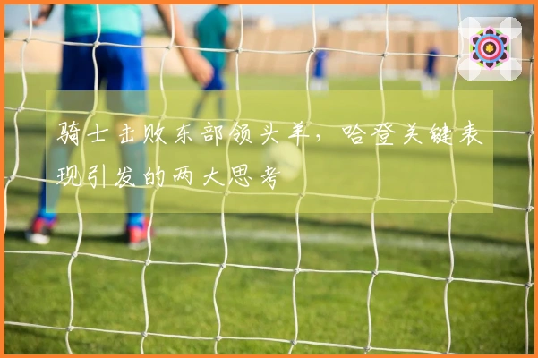 骑士击败东部领头羊，哈登关键表现引发的两大思考